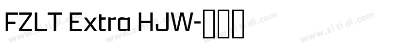 FZLT Extra HJW字体转换